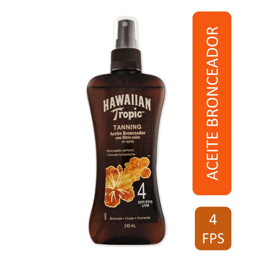 Aceite Bronceador Atomizador Fps 4 | Hawaiian Tropic | 240ml